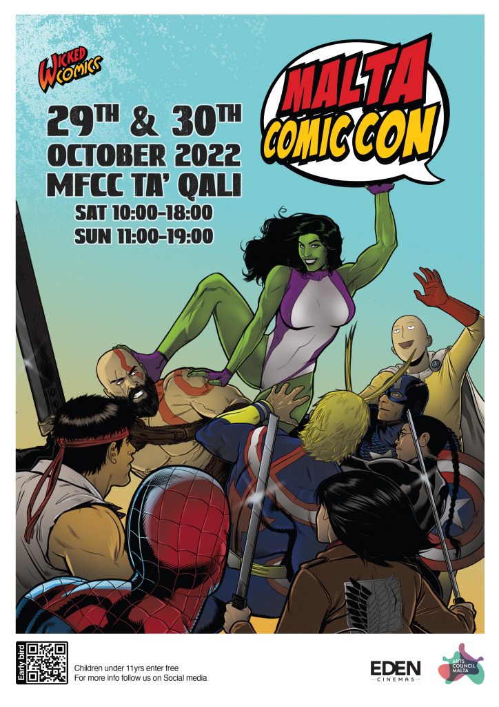 Malta Comic Con 2022 - Poster by Mario Torrisi