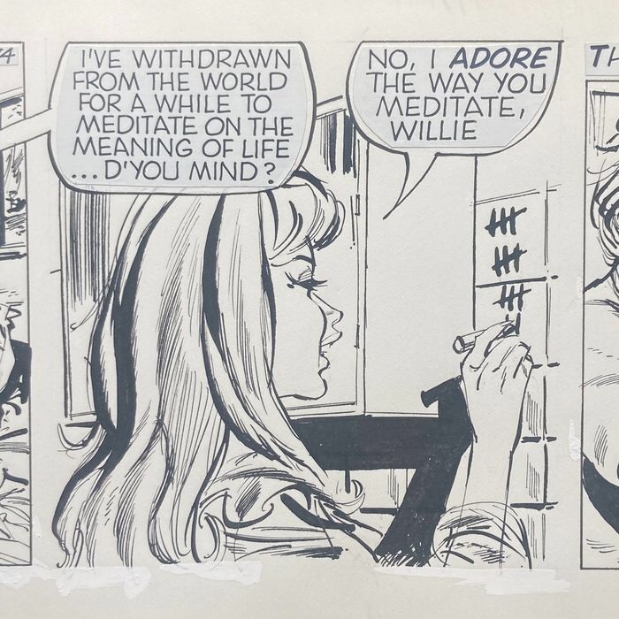 Modesty Blaise #5874 (1983), art by Neville Colvin - Detail