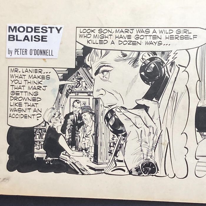 Modesty Blaise #650 by Jim Holdaway - Detail