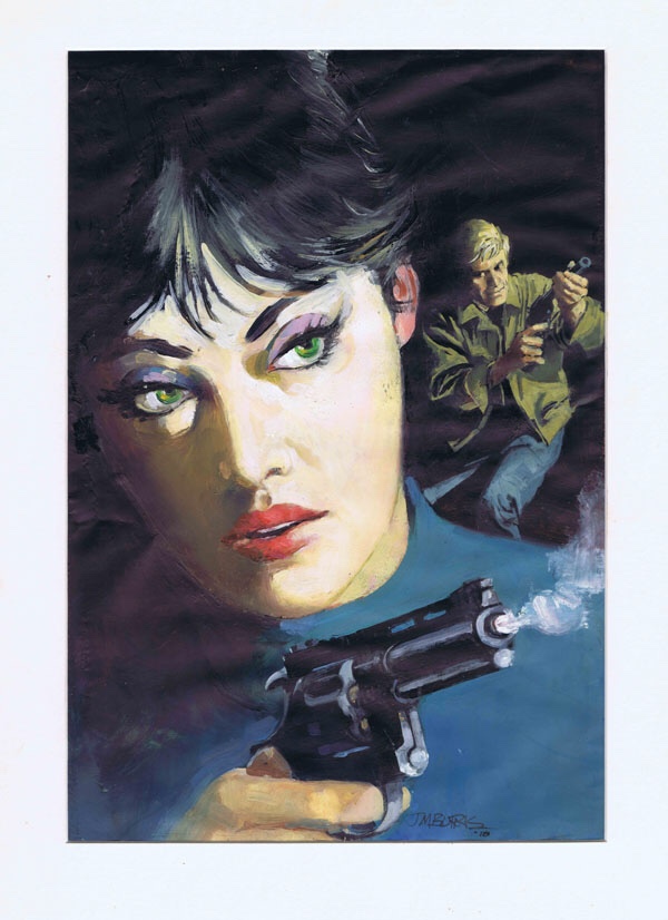 The Modesty Blaise Artists (Illustrators Special) - limited edition John M. Burns print (available with hardcover edition)