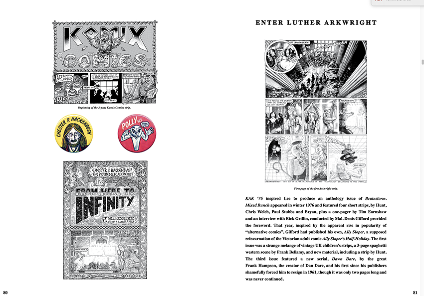 Bryan Talbot: Father of the British Graphic Novel - Sample Spread