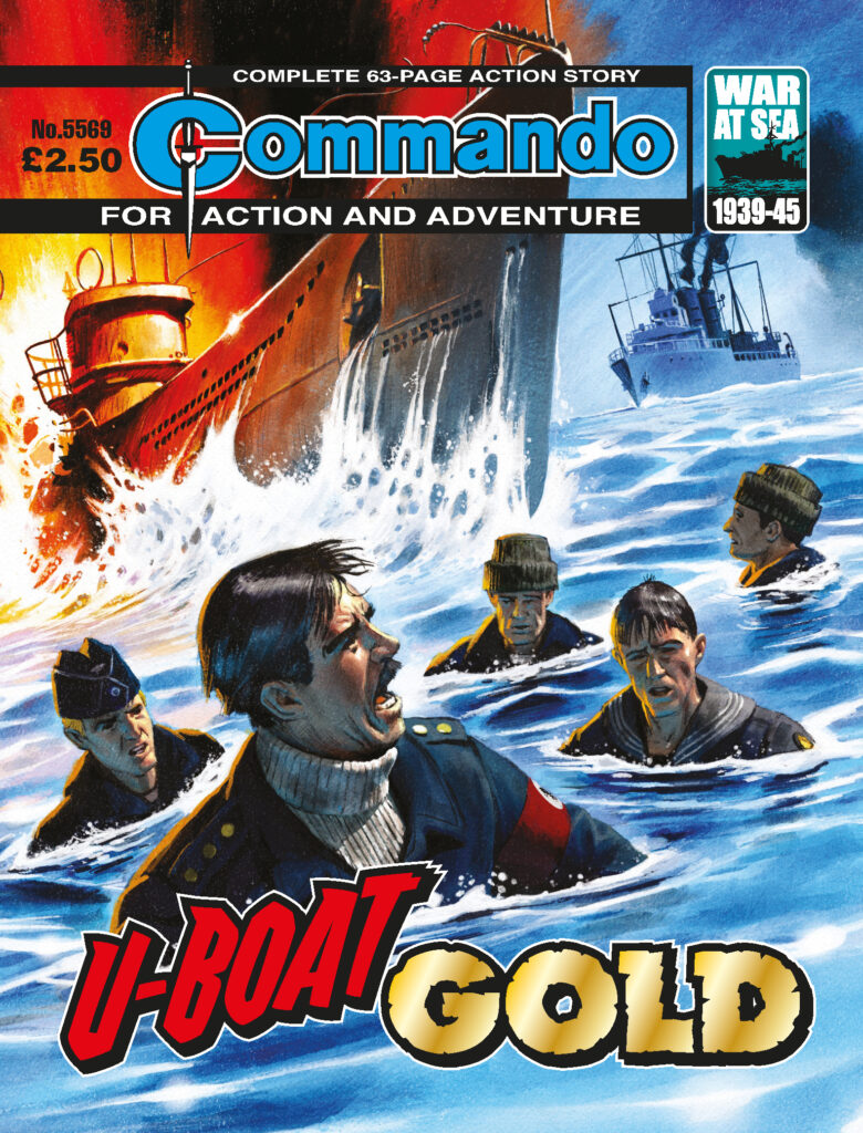 Commando 5569 – Action and Adventure: U-boat Gold - Cover by Neil Roberts