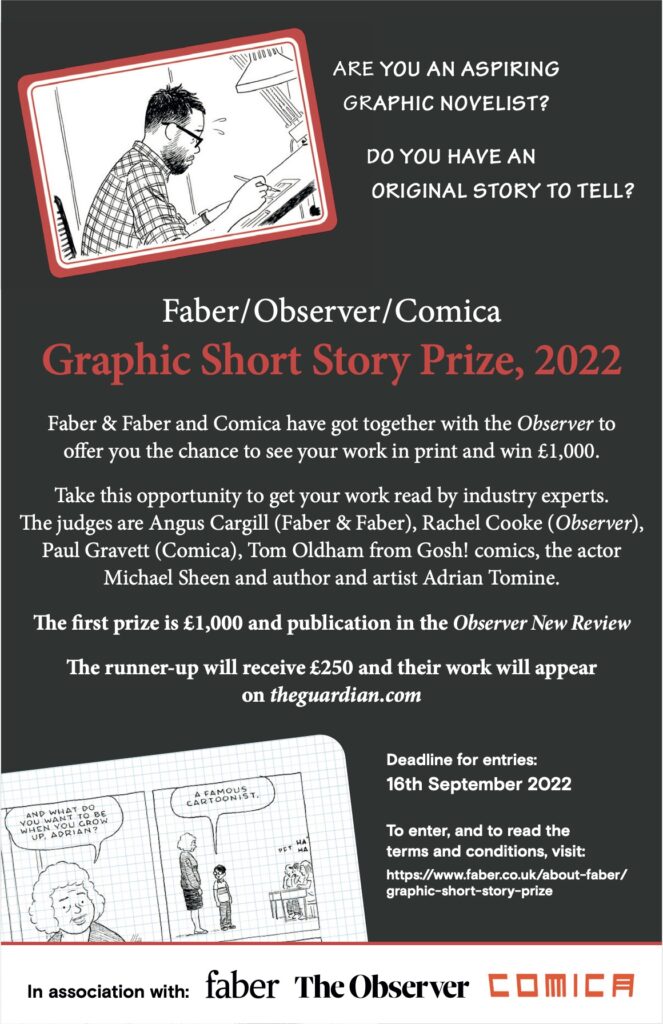 Observer / Faber / Comica Graphic Short Story Prize 2022