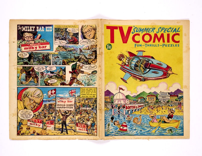 TV Summer Special Comic 1 (1962) starring Bootsie & Snudge, Supercar, Popeye, Four Feather Falls, Foo-Foo, The Range Rider, The Milky Bar Kid and Mighty Moth