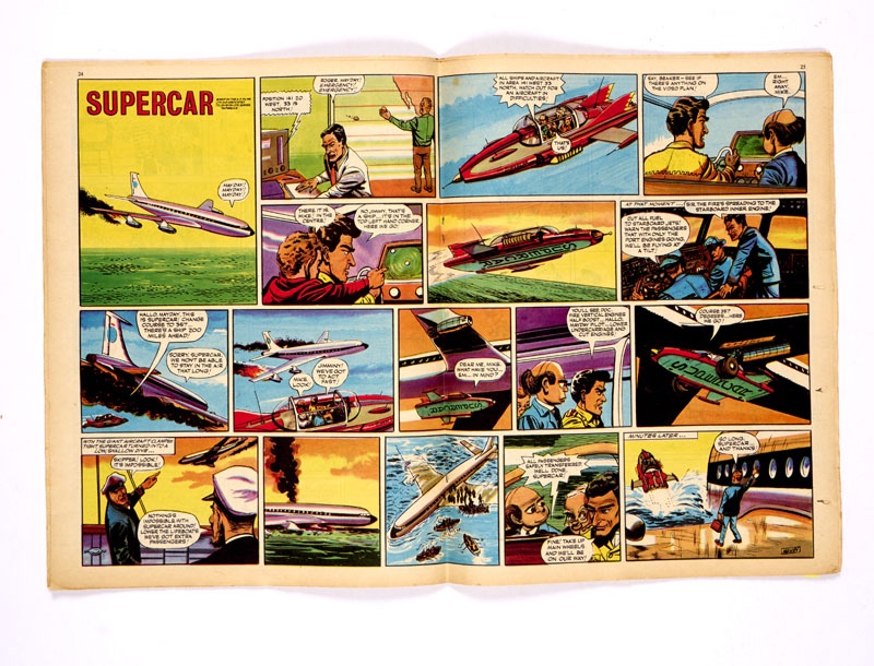 TV Comic Holiday Special 2 (1963), starring The Milky Bar Kid, Fireball XL5 Space Race, Popeye and Four Feather Falls