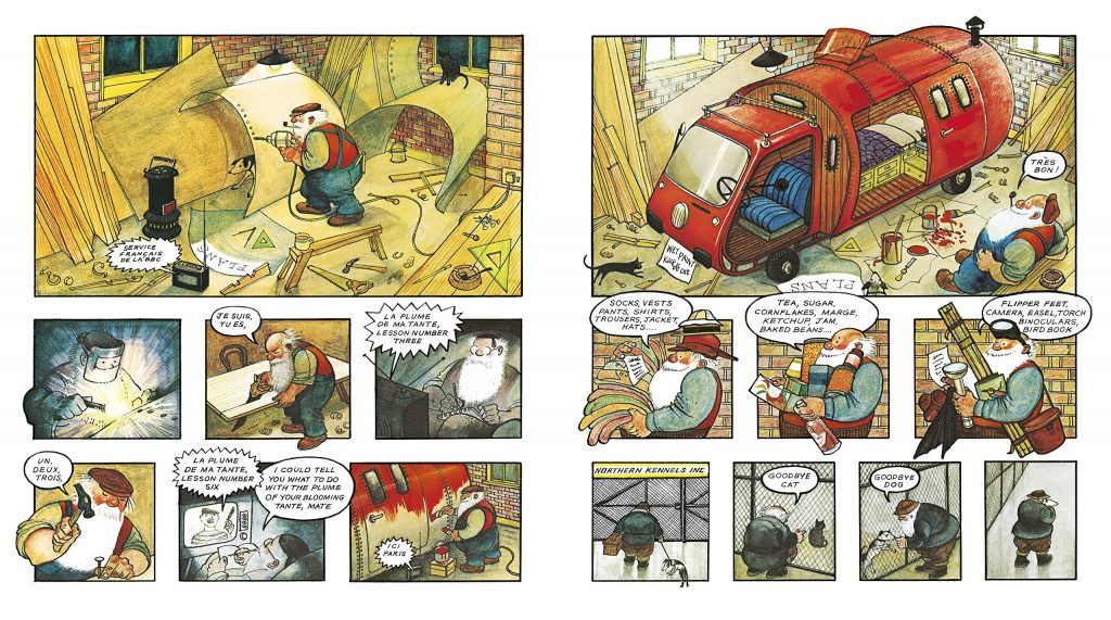 Art from Father Christmas Goes on Holiday by Raymond Briggs