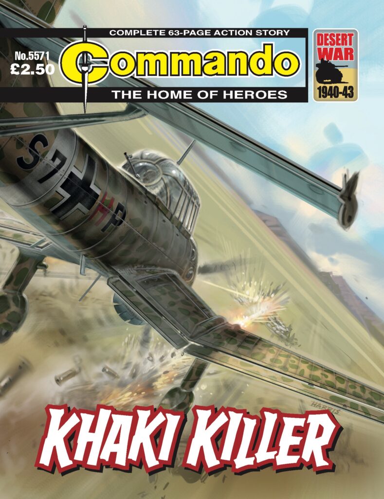 Commando 5571 - Home of Heroes: Khaki Killer - cover by Mark Harris