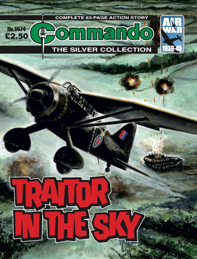 Commando 5574 - Silver Collection: Traitor in the Sky - cover by Philpott