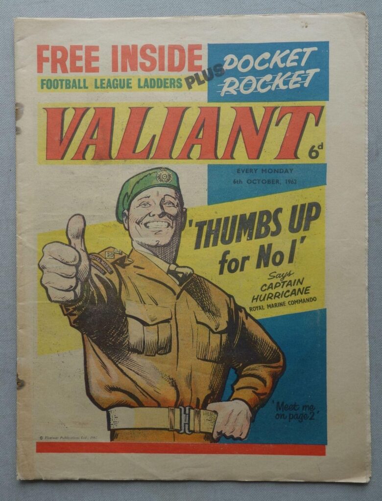 The first issue of Valiant, cover dated 6th October 1962
