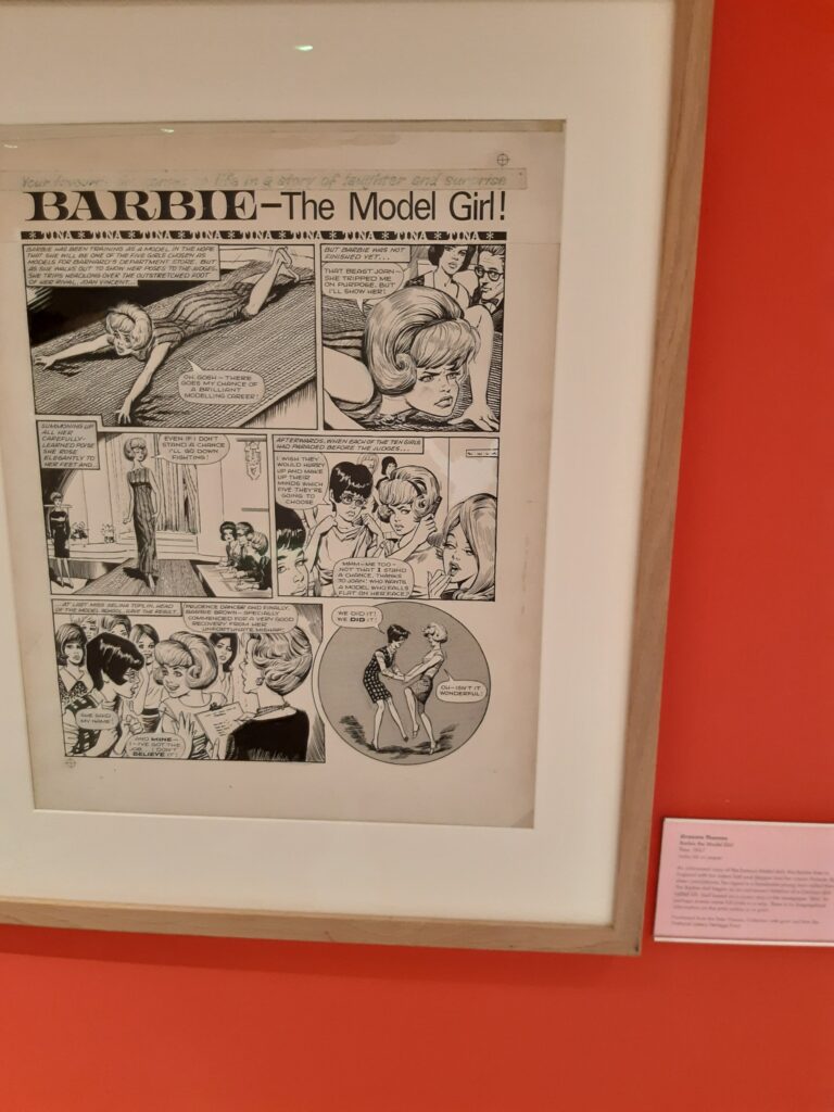“Barbie the model girl”. Art by Graeme Thomas, from Tina (1967). Photo: Richard Sheaf