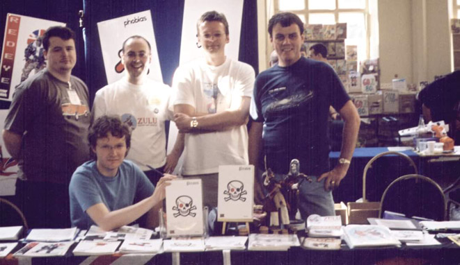 The Accent UK team at a Bristol comic con in 2004