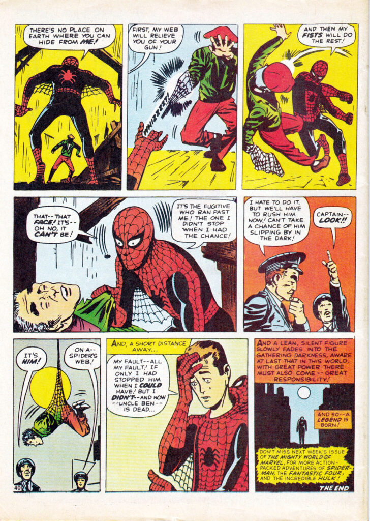 The Mighty World of Marvel No. 1 - Back Page - Spider-Man