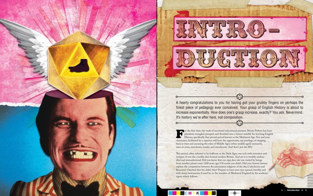 Monty Python's Cocurricular Mediaeval Reenactment Programme - Introductory Spread