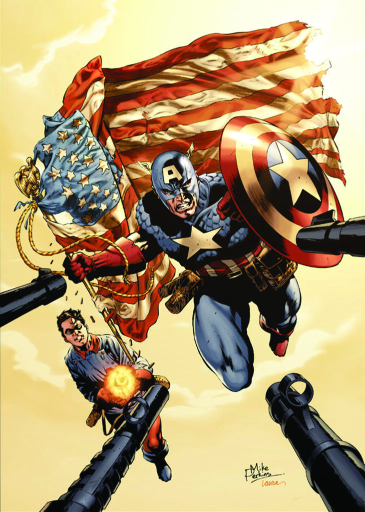 Captain America - art by Mike Perkins
