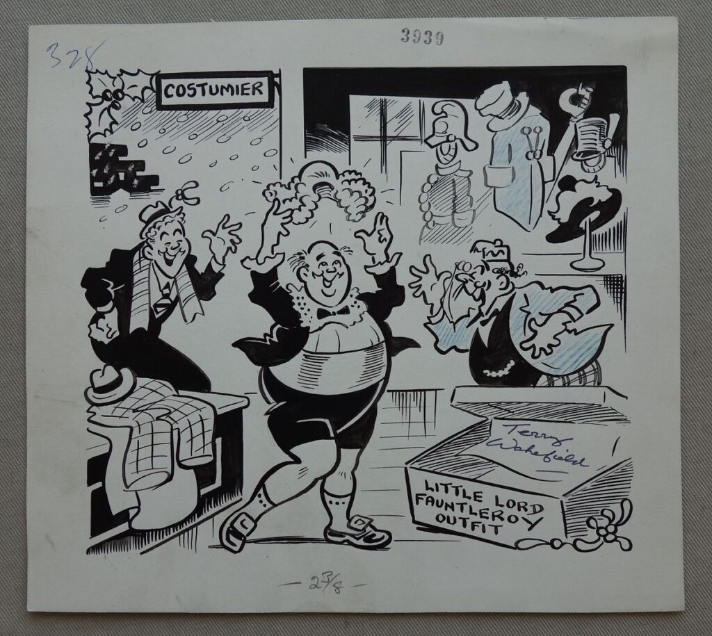 Film Fun art by Terry Wakefield (dated 28th December 1957 ID 591)