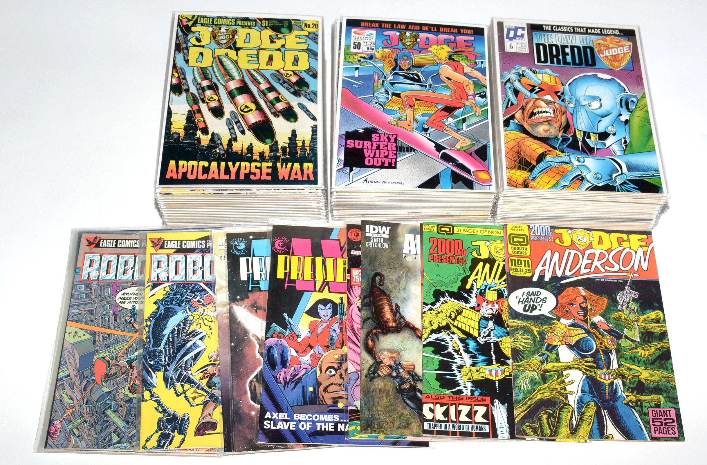 Various Eagle Comics - reprints of Judge Dredd and more