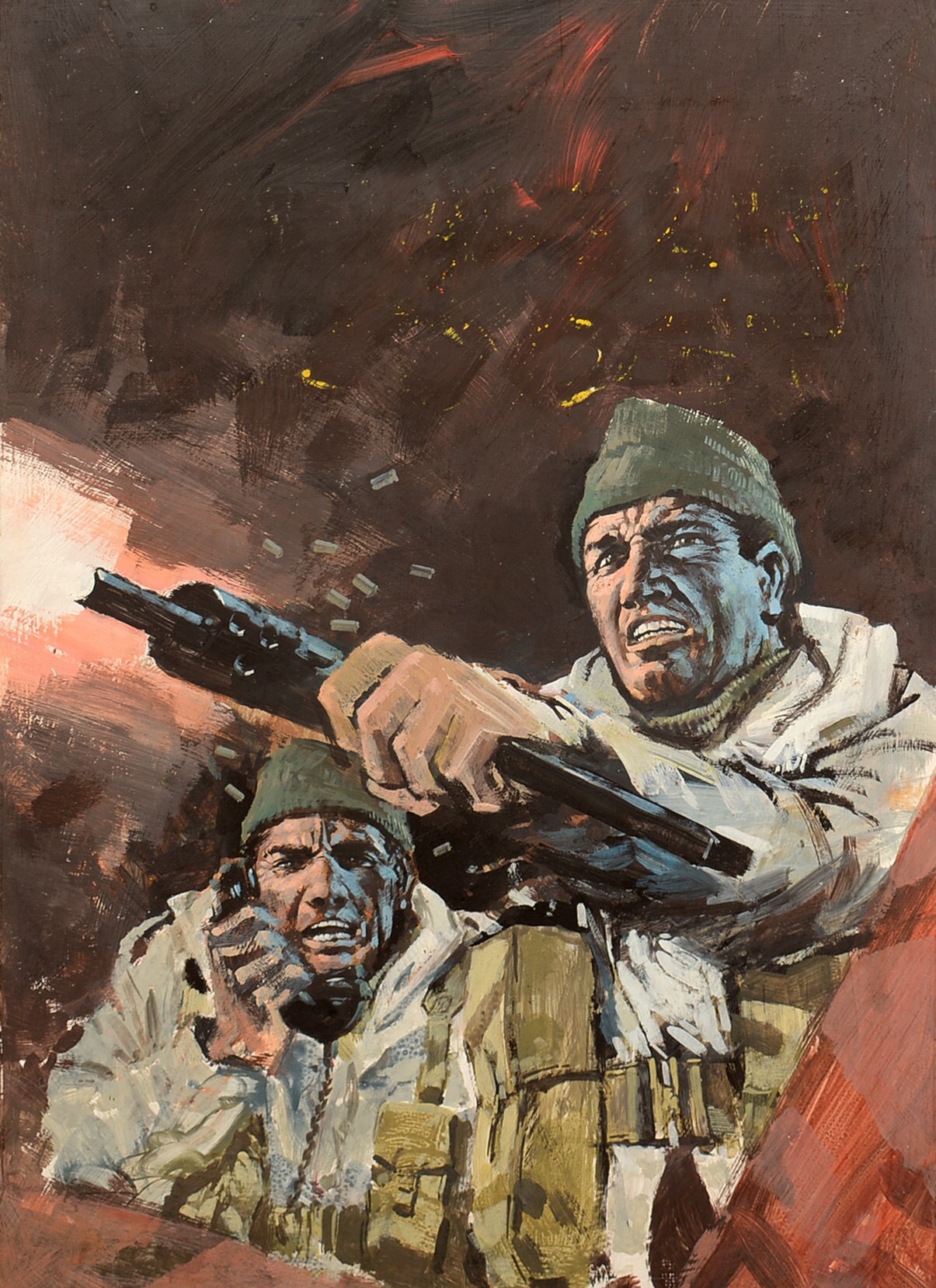 Original Art Work for the front cover of War Picture Library, No. 849 'Eagle Roost', by Graham Coton
