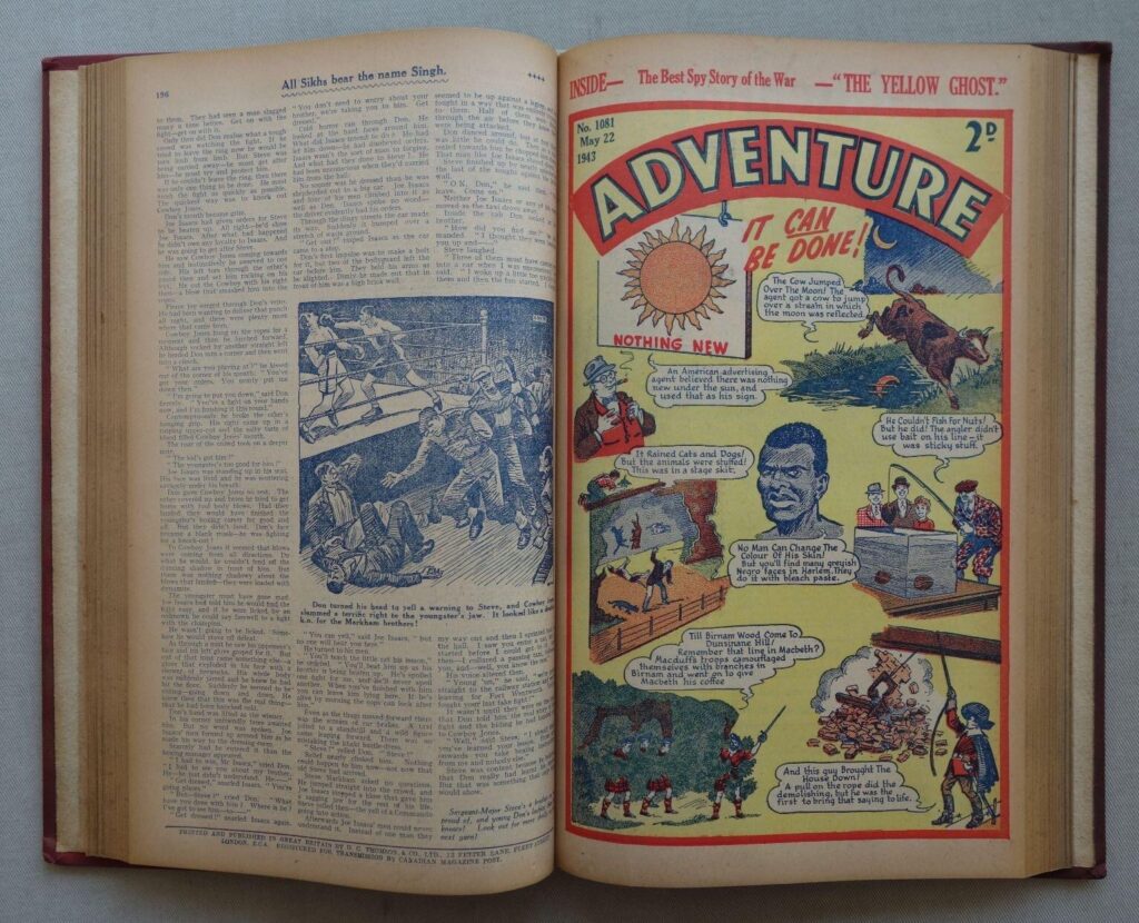 Adventure storypaper #1071-1096 (1943) Full Year in Bound Volume