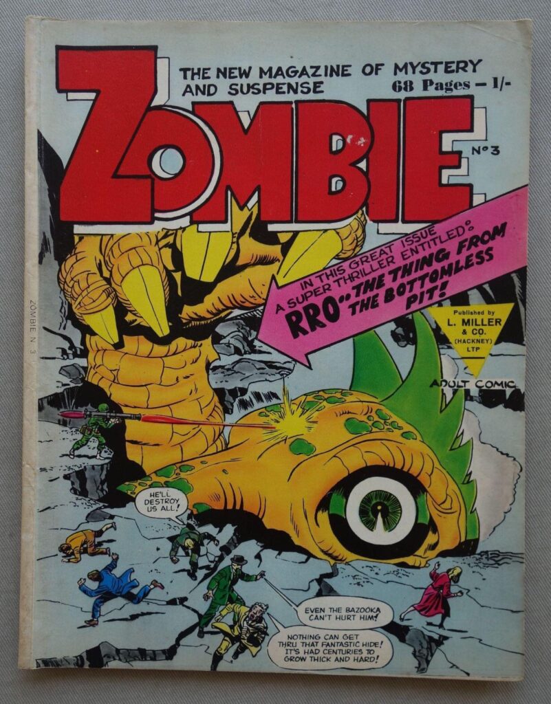 Zombie #3 (1960s) - with a cover echoing Marvel's Fantastic Four #1