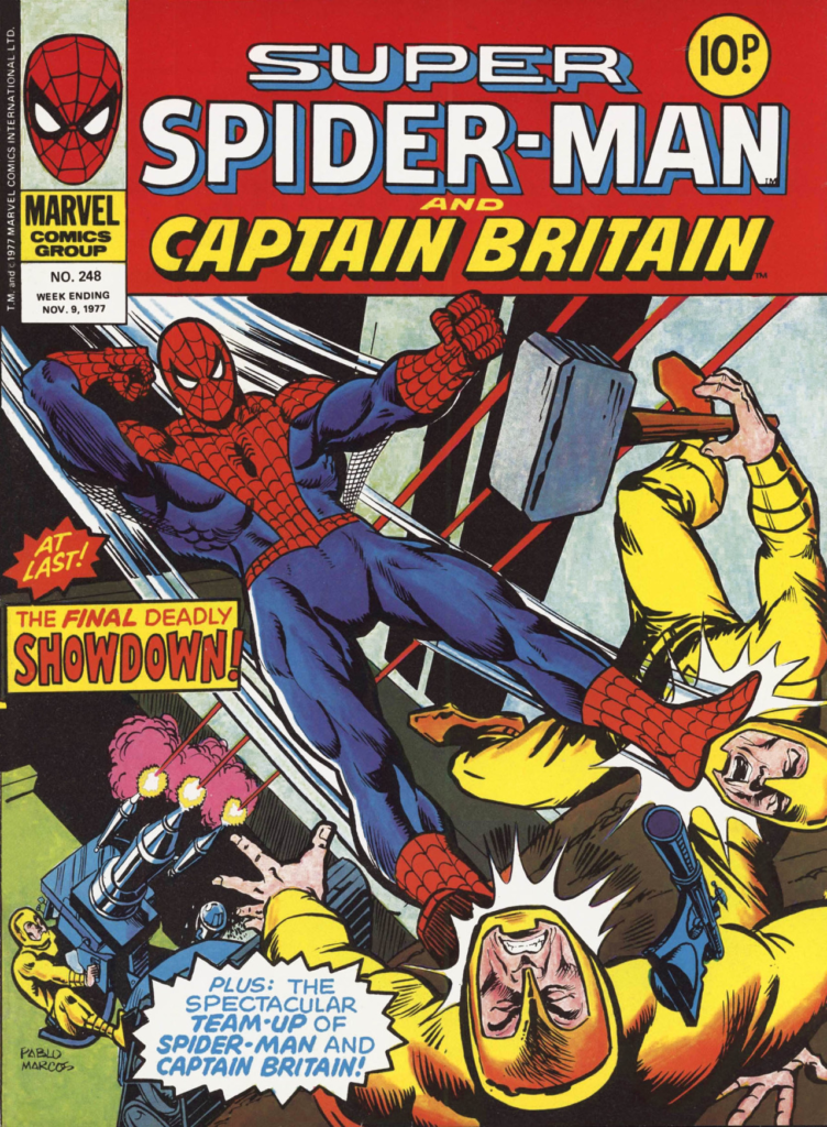 Super Spider-Man and Captain Britain No. 248, cover dated 9th November 1977