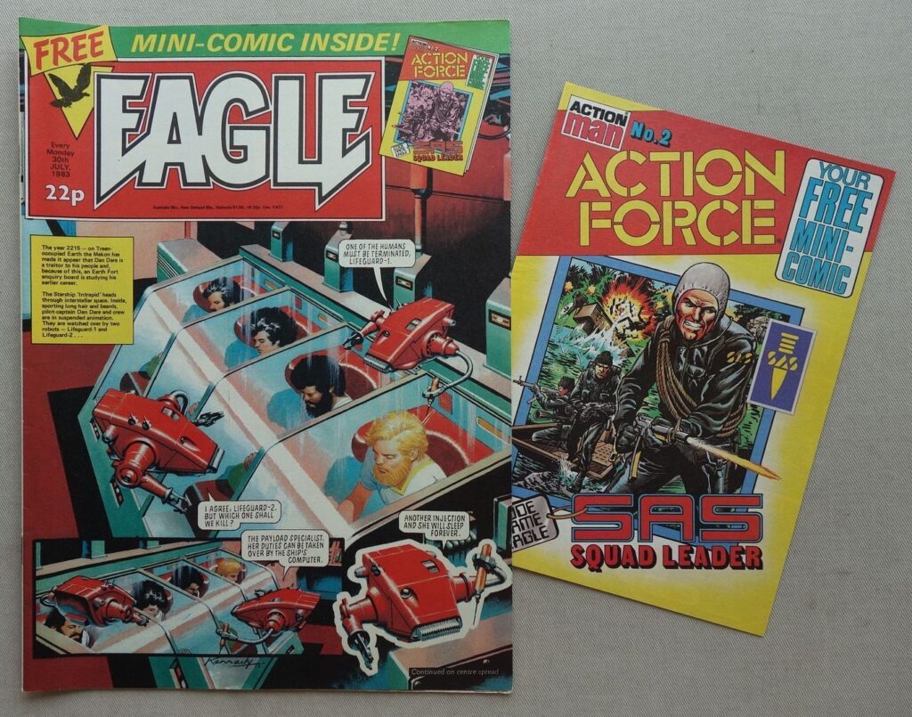 EAGLE, cover dated 30th July 1983, with free Action Force mini-comic