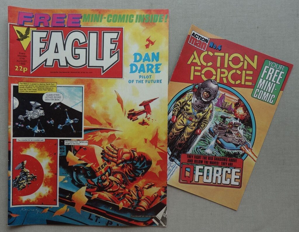 EAGLE, cover dated 27th August 1983, with free Action Force mini-comic