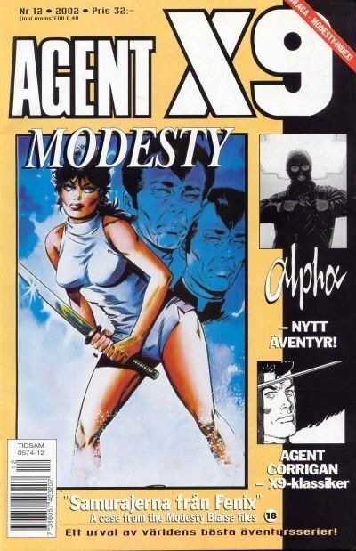 Agent X9/Modesty Blaise  Cover by Enrique Badia Romero (December 2002)