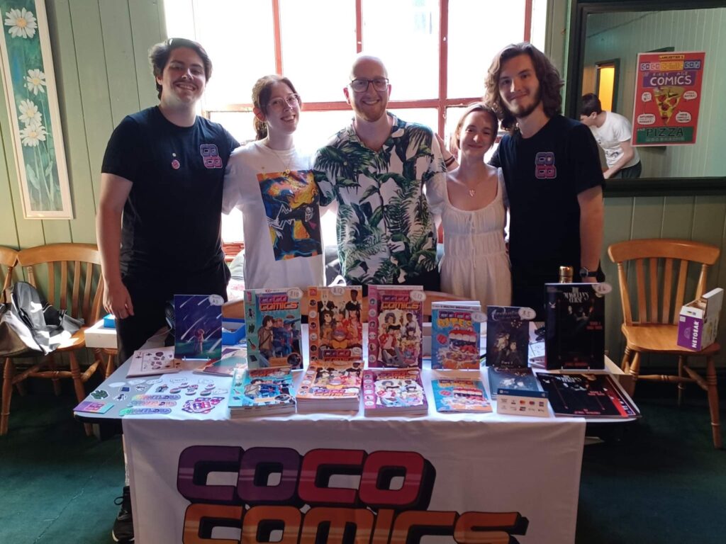 The CoCo Comics team at CoCo Comic Con in Lancaster earlier this year. Photo: CoCo Comics