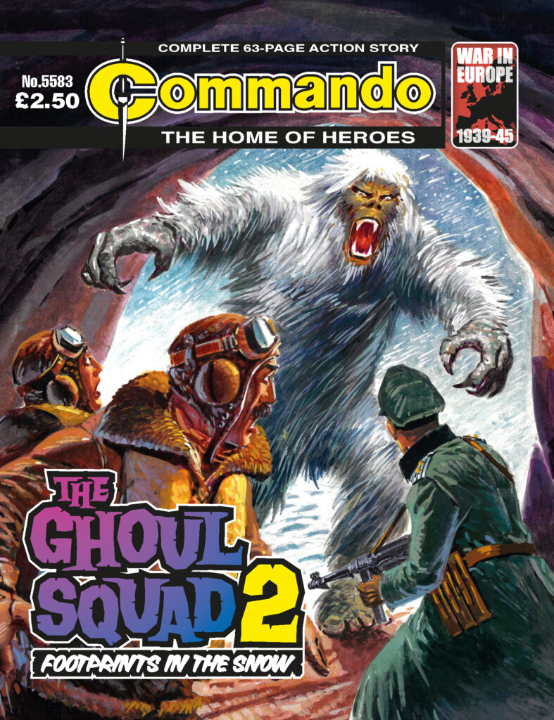 Commando 5583: Home of Heroes - The Ghoul Squad 2 - Footprints in the Snow - Cover by Manuel Benet 