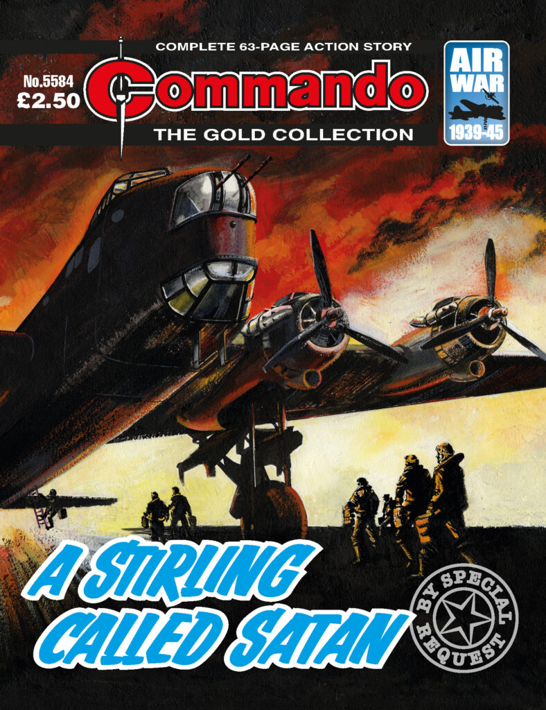 Commando 5584: Gold Collection- A Stirling Called Satan - Cover by Keith Walker