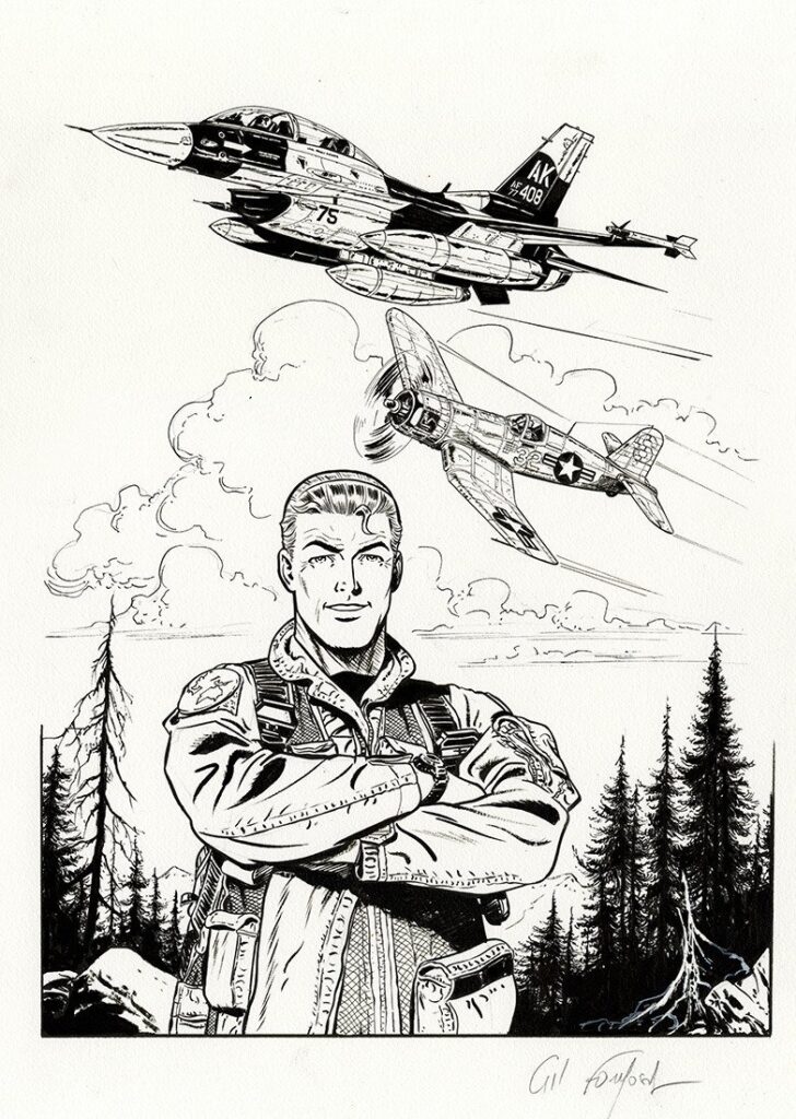 Buck Danny Volume 58 Limited edition art by Gil Formosa
