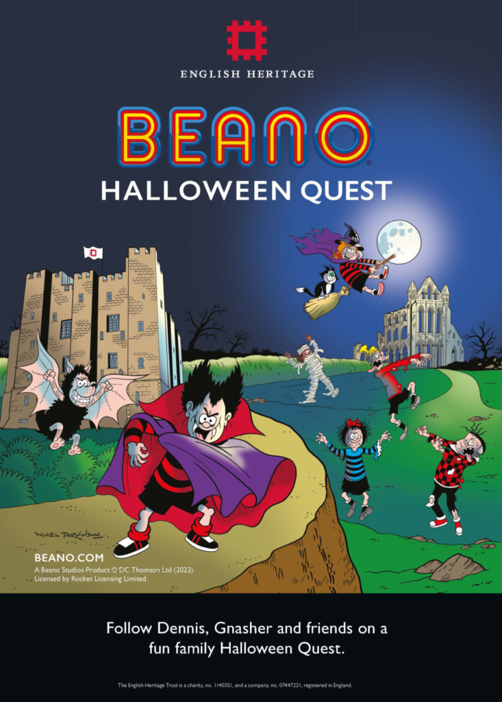Beano Halloween Quest Poster 2022 by Nigel Parkinson