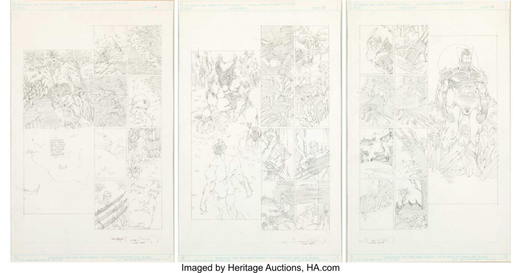 Frank Miller Heroes for Hope 1 Wolverine Story Pages 24-26 Original Art