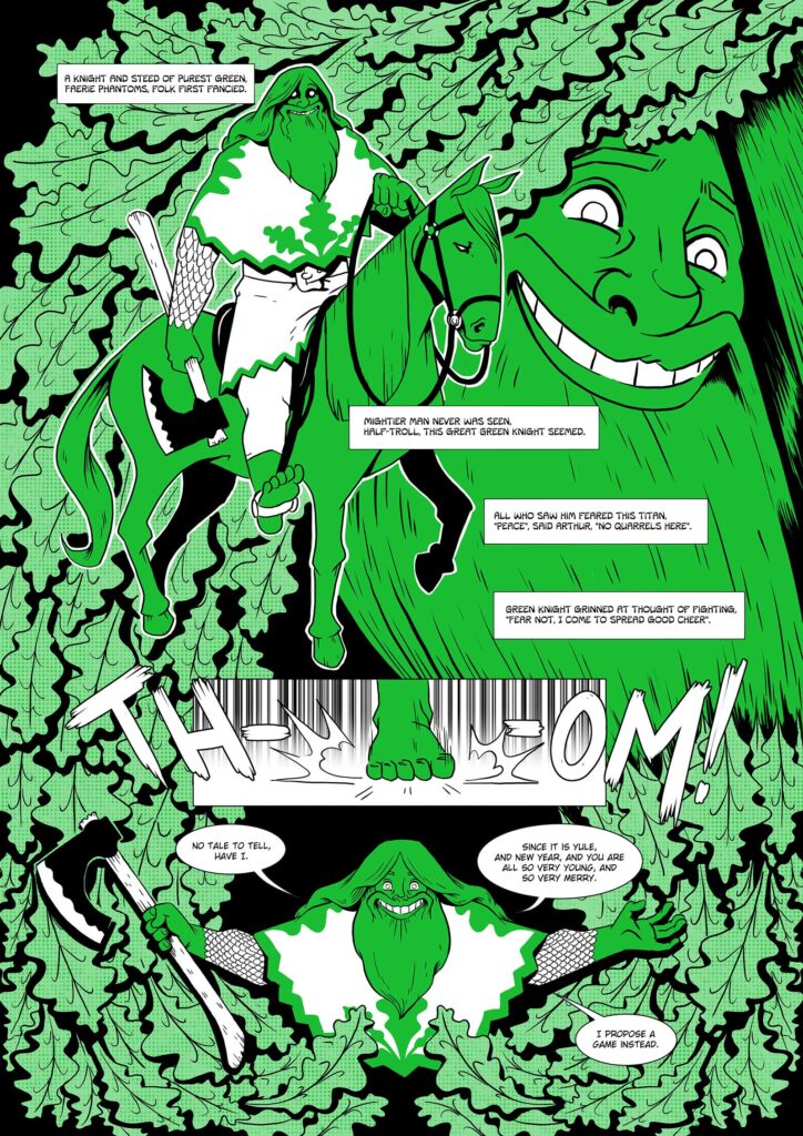 Sir Gawain and the Green Knight by John Reppion and MD Penman - Sample Art