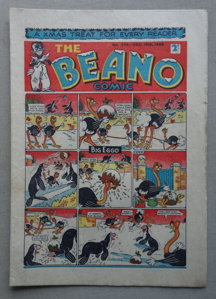 Beano No. 273 - cover dated 15th December 1945 Christmas issue