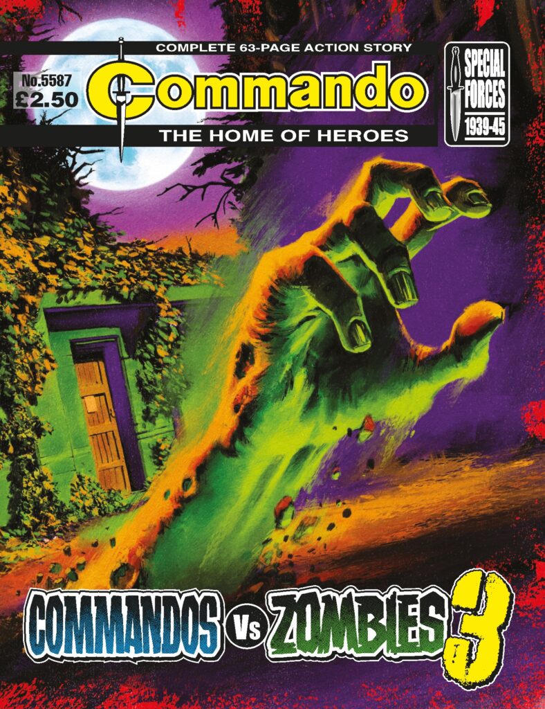 Commando 5587: Home of Heroes - Commandos vs Zombies 3 - cover by Neil Roberts 