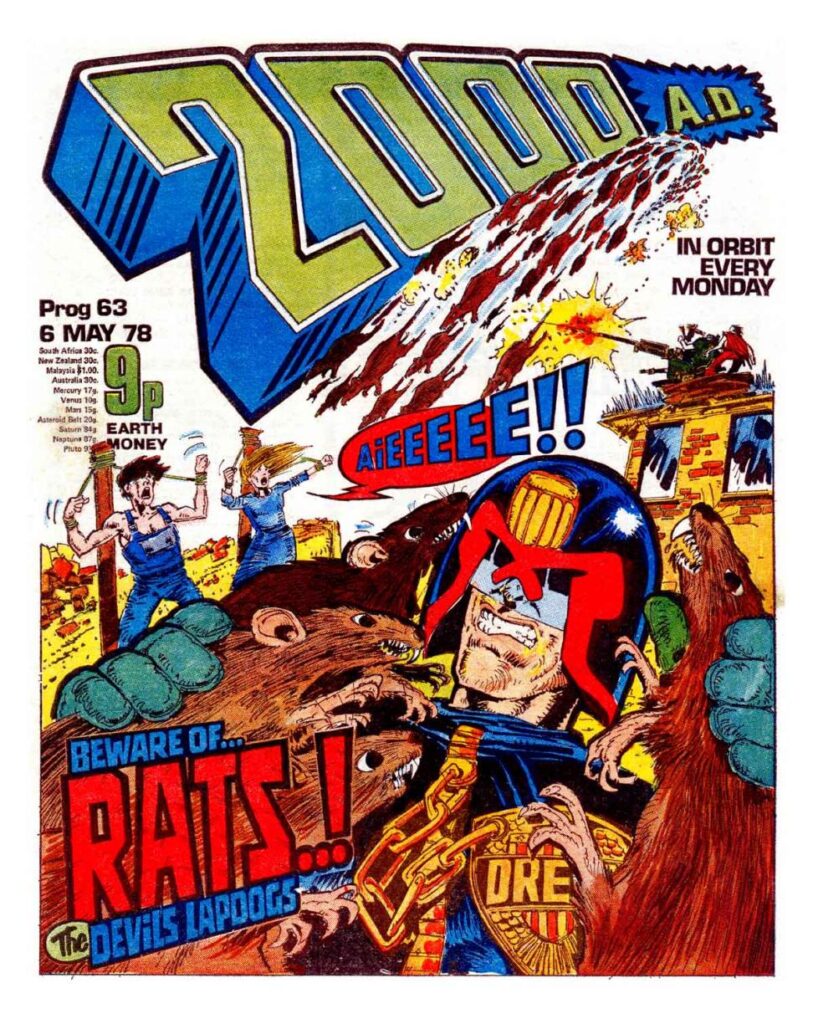 2000AD Prog 63 cover by Kevin O'Neill
