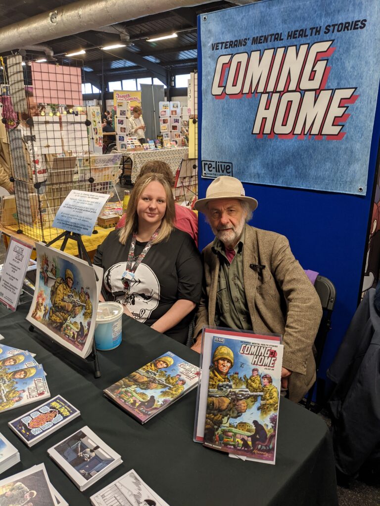 Rachel Clark-Yeo and Mike Donaldson at Thought Bubble 2022. Photo: James Bacon