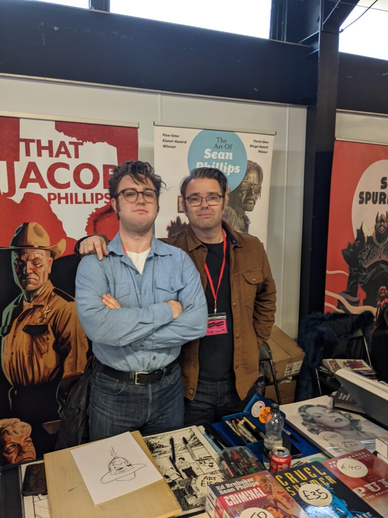 Jacob and Sean Phliips at Thought Bubble 2022. Photo: James Bacon