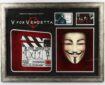 V For Vendetta (2005) 'V' Mask and Production used clapperboard from the film
