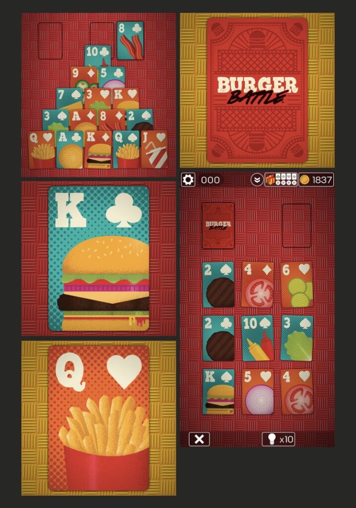 Burger Battle Flick deck by Andrew Heath