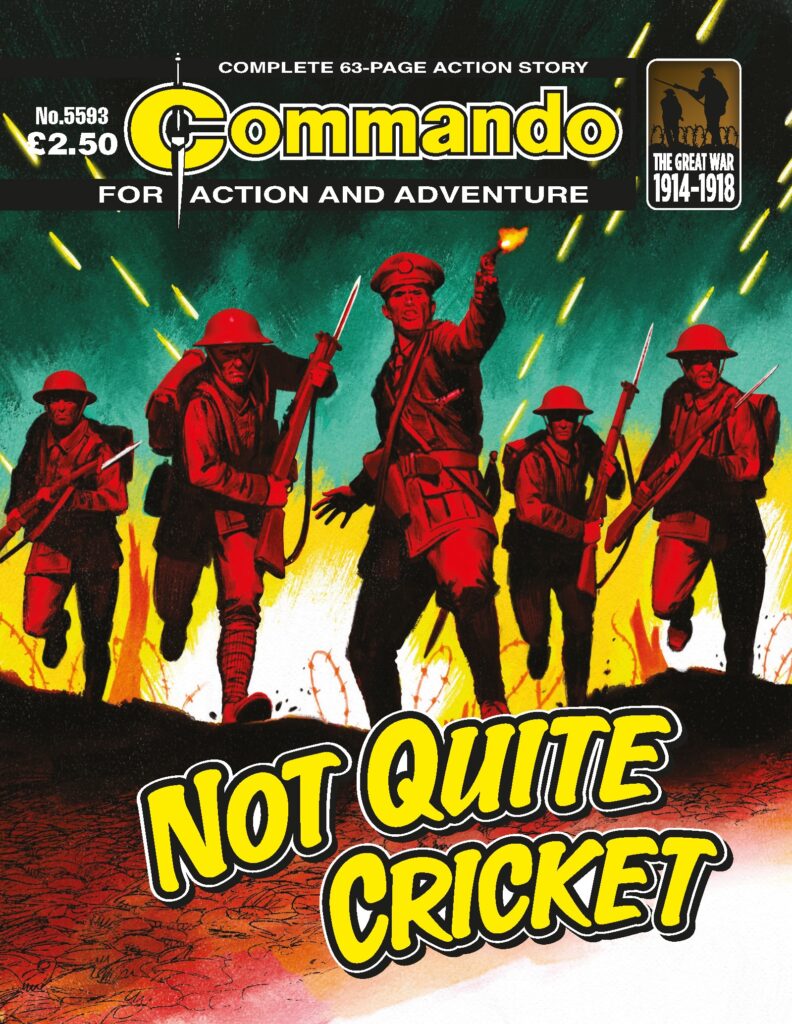 Commando 5593: Action and Adventure - Not Quite Cricket
 - cover by Neil Roberts