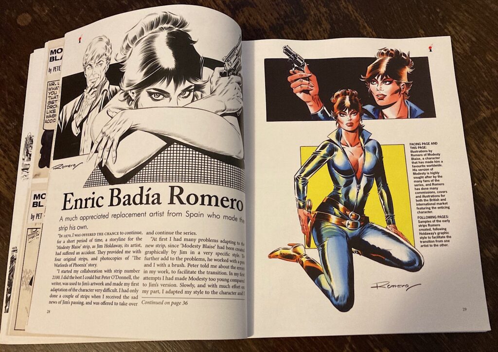 The Modesty Blaise Artists (Illustrators Special) - Sample Spread