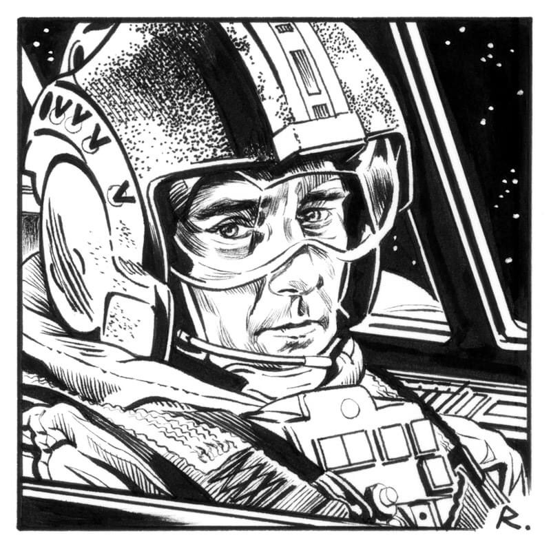 Star Wars print by Graeme Neil Reid - detail