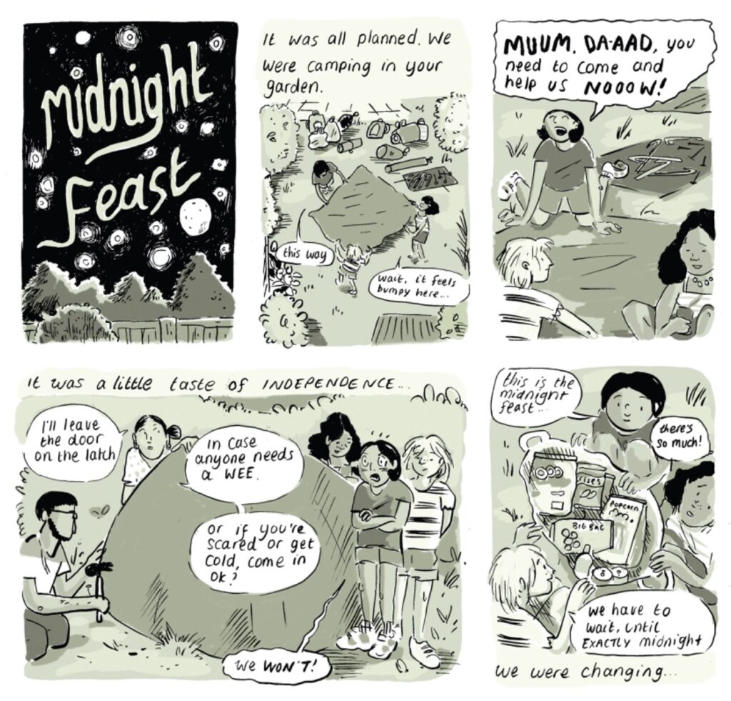 “Midnight Feast” by Rebecca K Jones, winner of the 2022 Observer/Faber comic challenge