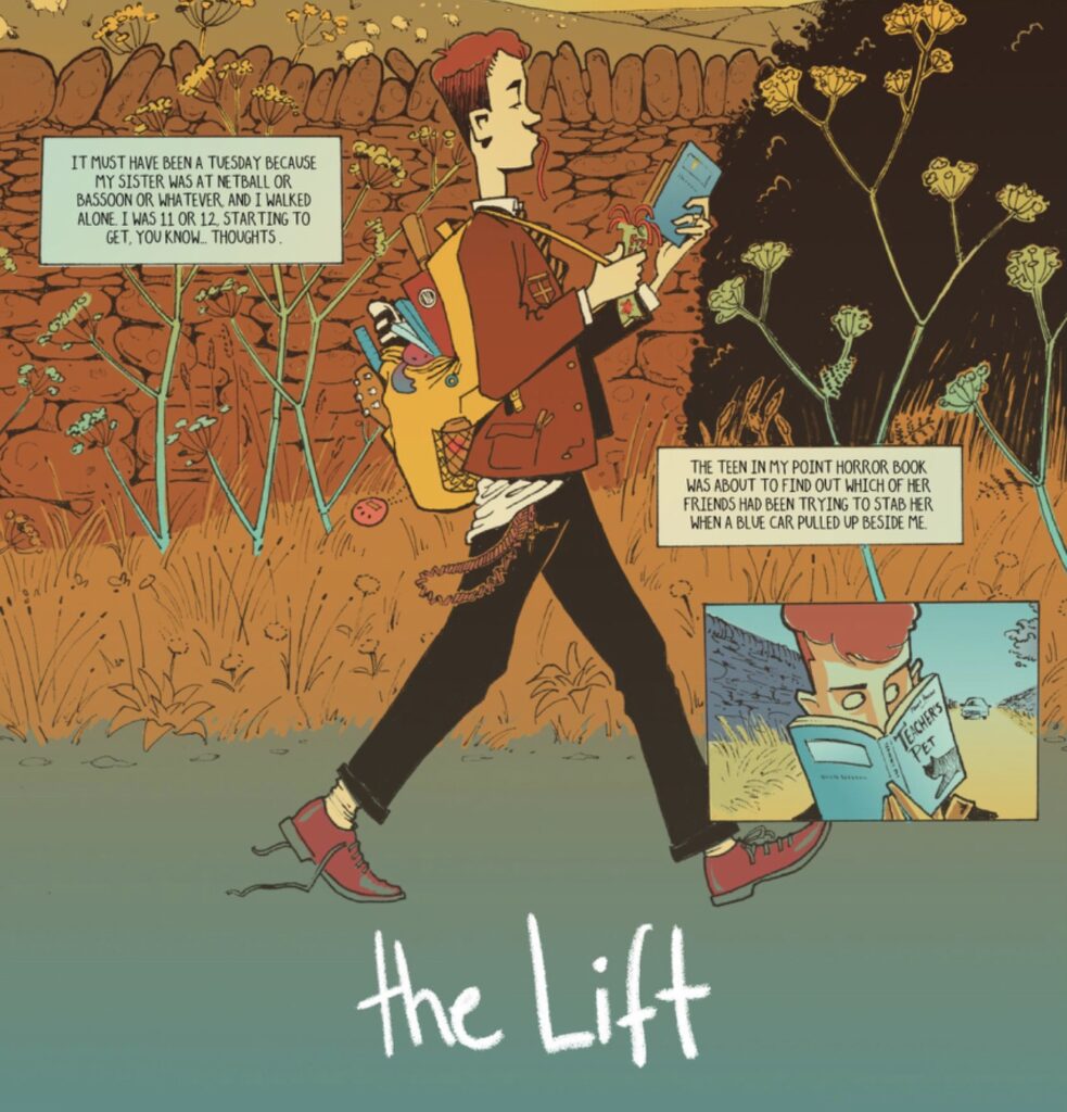Ed Firth, - "The Lift", runner up in the 2022 Observer/Faber comic challenge