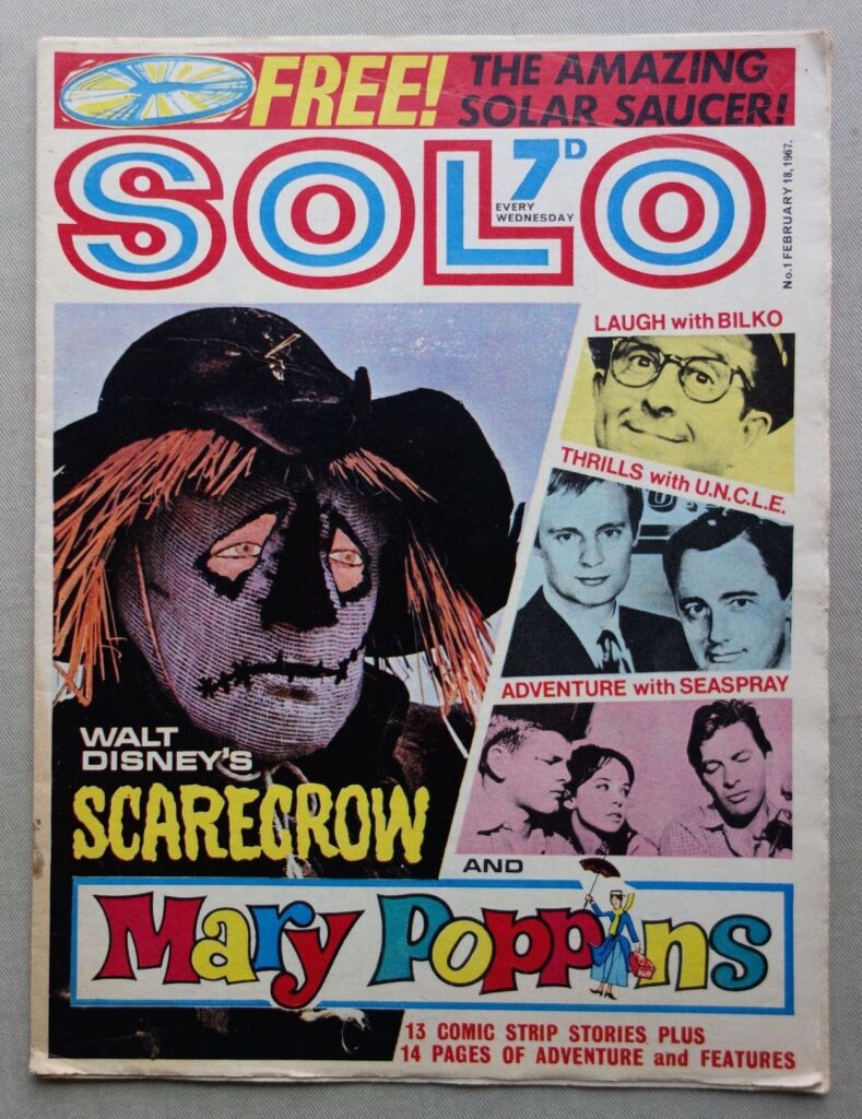 Solo No. 1, cover dated 18th February 1967, an eclectic adventure title