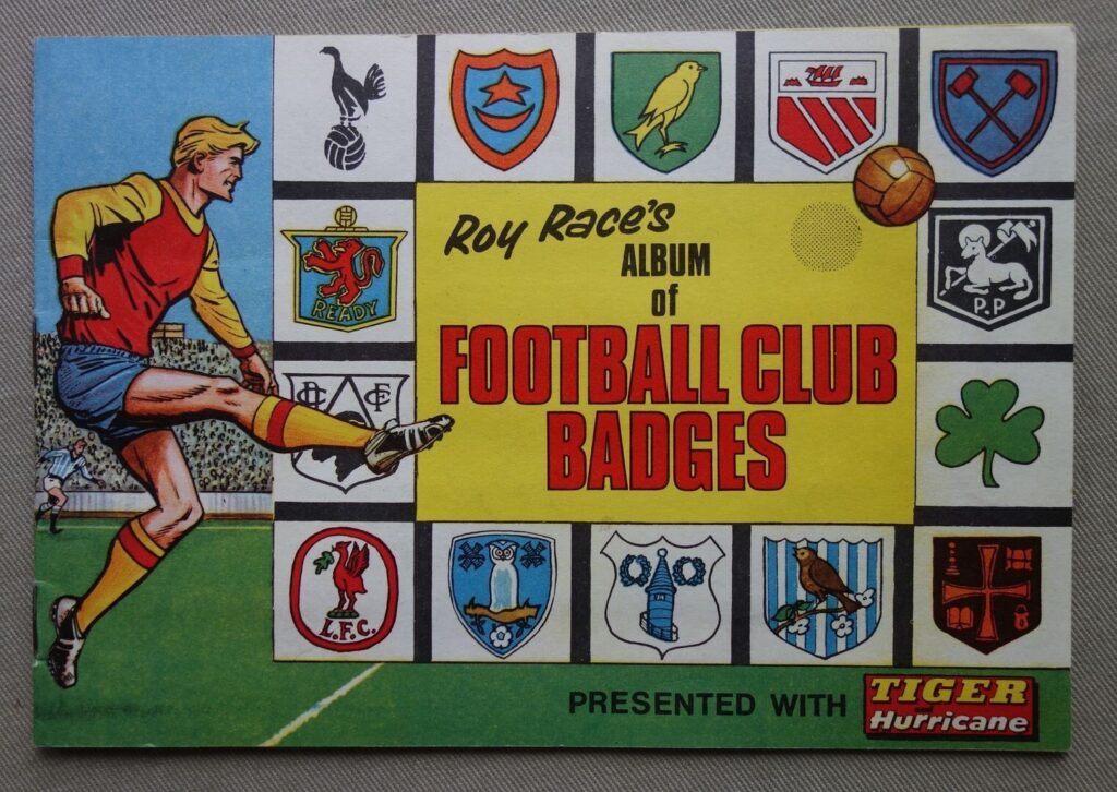 Tiger and Hurricane free gift from the issue cover dated 14th October 1967 - a Football Club Badges Album 