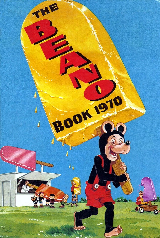 The cover of The Beano Book 1970 by David Sutherland, with thanks to Lew Stringer. Copyright DC Thomson