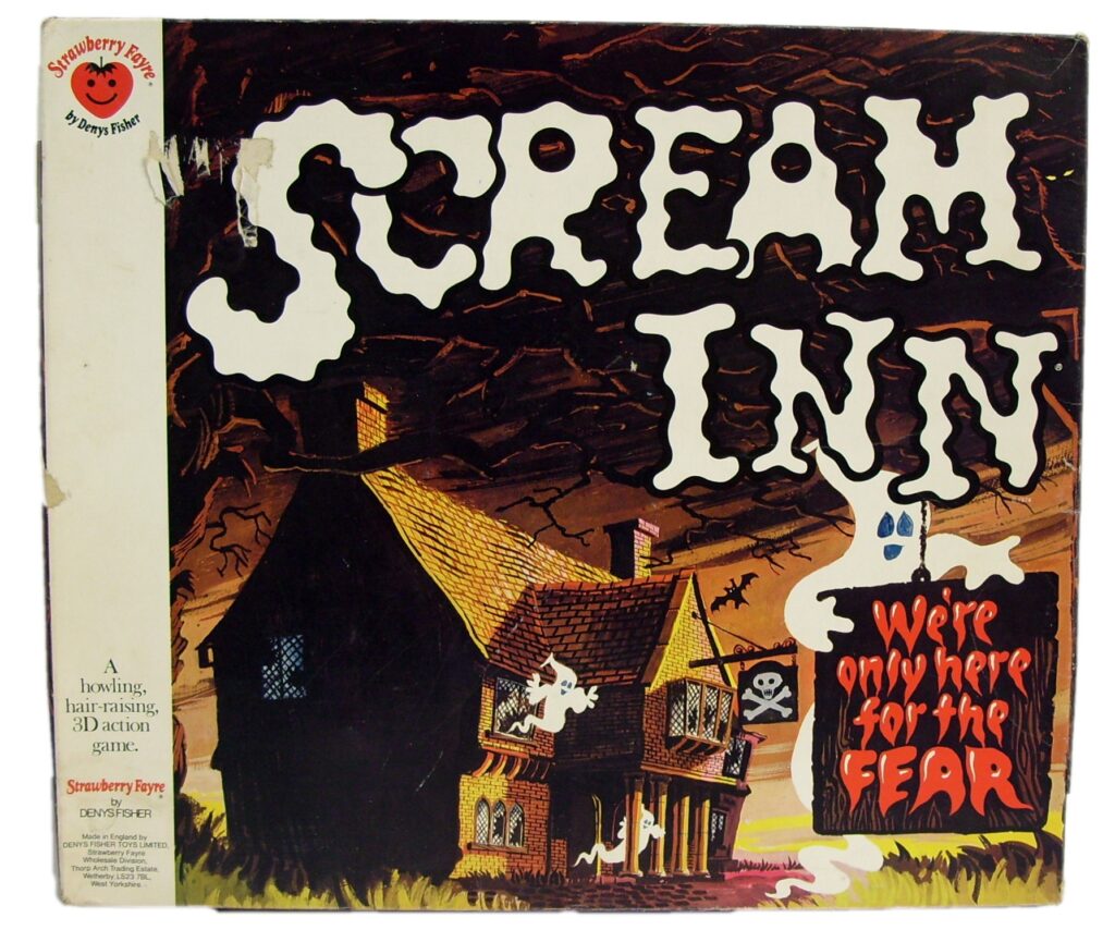 Scream Inn Board Game produced by Denys Fisher in 1974